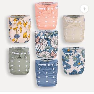 NWOT Nora’s Nursery 7 pack diapers: Delilah